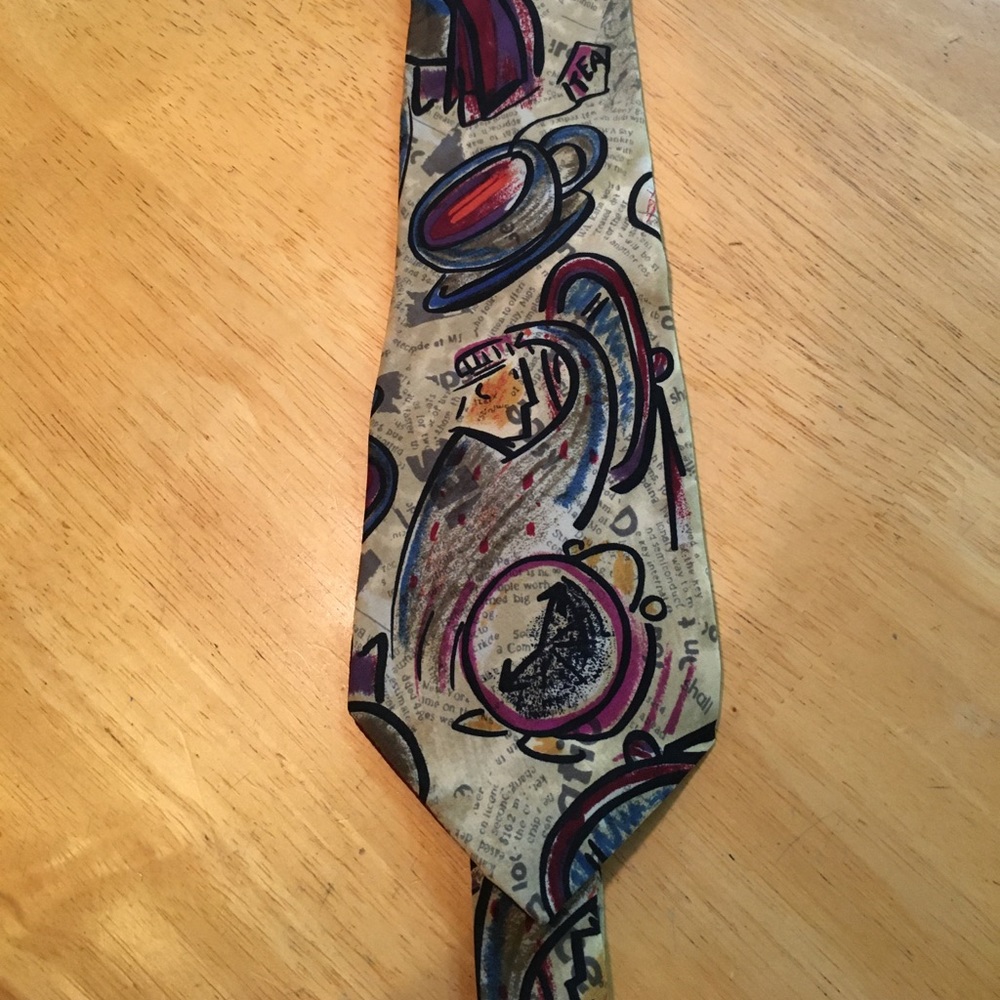 Beatles 1990s ‘Day in the life’ silk neck tie.